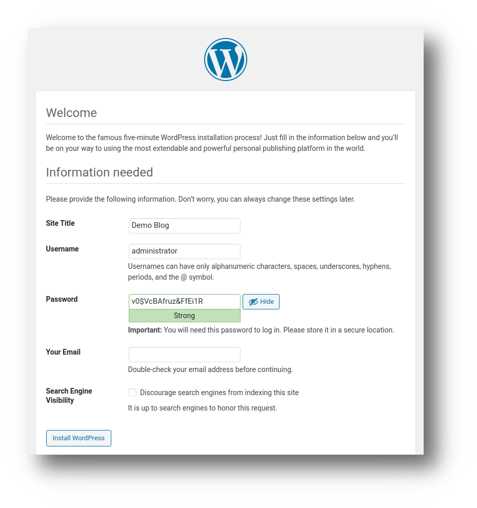 Podesavanje Wordpress CMS-a - wordpress podesavanje osnovnih parametara za panel