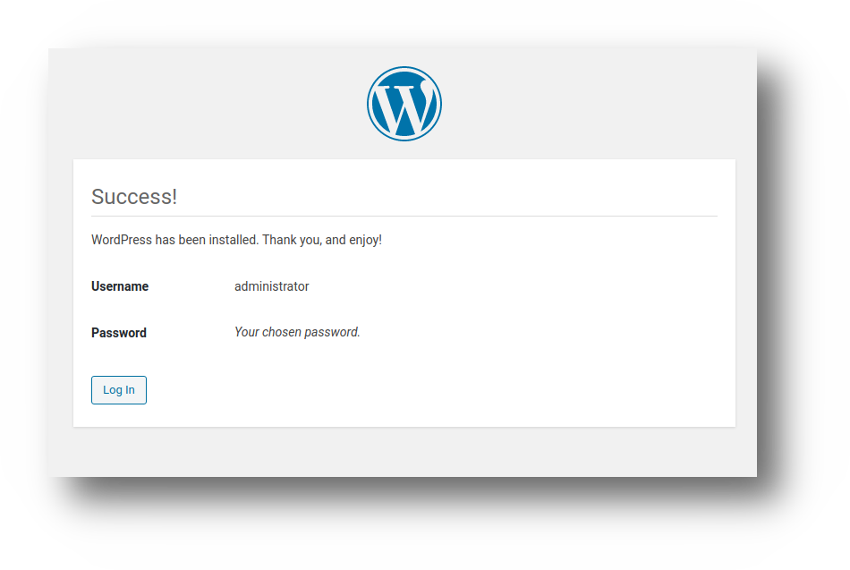 Podesavanje Wordpress CMS-a - wordpress finalni korak